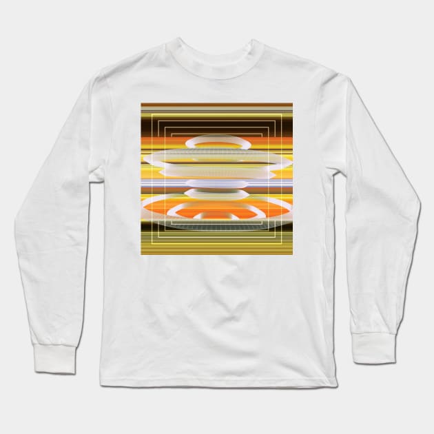 Saucer Shapes Long Sleeve T-Shirt by DANAROPER